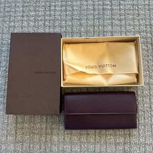 Louis Vuitton Epi Leather Sarah Wallet Purple BRAND NEW. Never Used Vintage